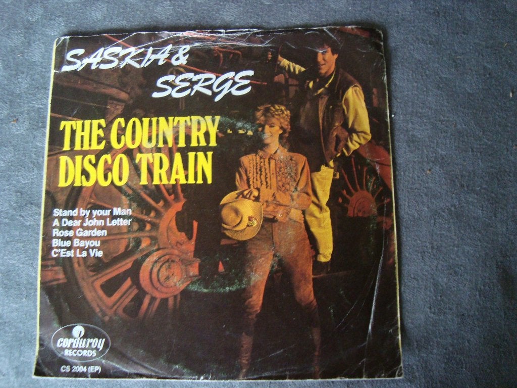 Saskia & serge- the country disco train, Ophalen of Verzenden, Zo goed als nieuw, Pop, Single
