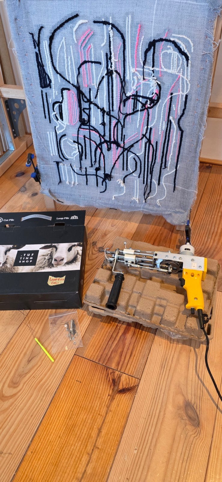 Tufting Gun Loop Pile | Compleet | TuftingShop, Ophalen of Verzenden, Zo goed als nieuw, Breien
