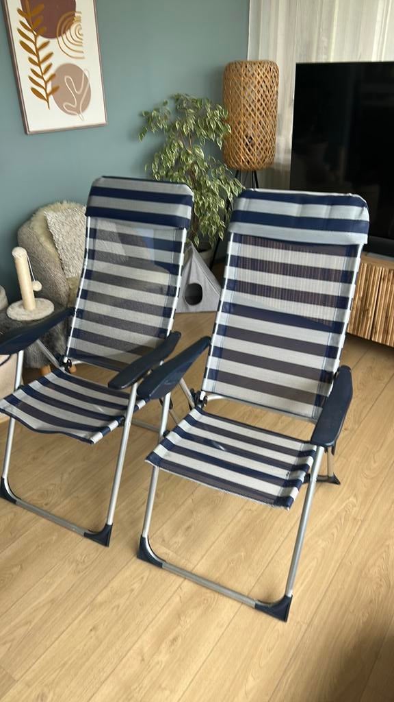 Nette stoelen voor op de camping!, Caravans en Kamperen, Ophalen of Verzenden, Zo goed als nieuw, Campingstoel