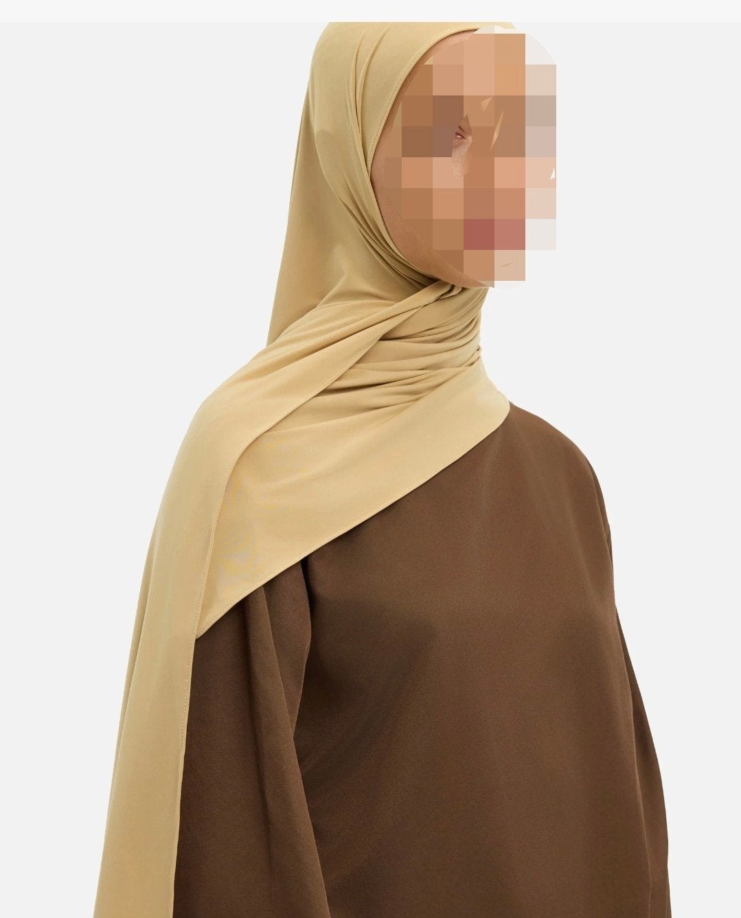 Merrachi Liquid Jersey Sjaal - Light Chai, Kleding | Dames, Merrachi, Ophalen of Verzenden, Nieuw, Sjaal