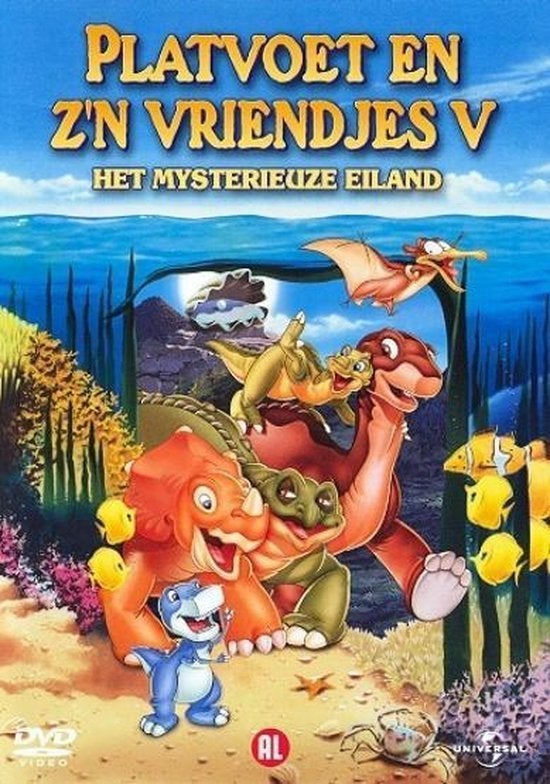 Platvoet en zijn vriendjes V - Het Mysterieuze Eiland, Tekenfilm, Verzenden, Nederlands, Zo goed als nieuw