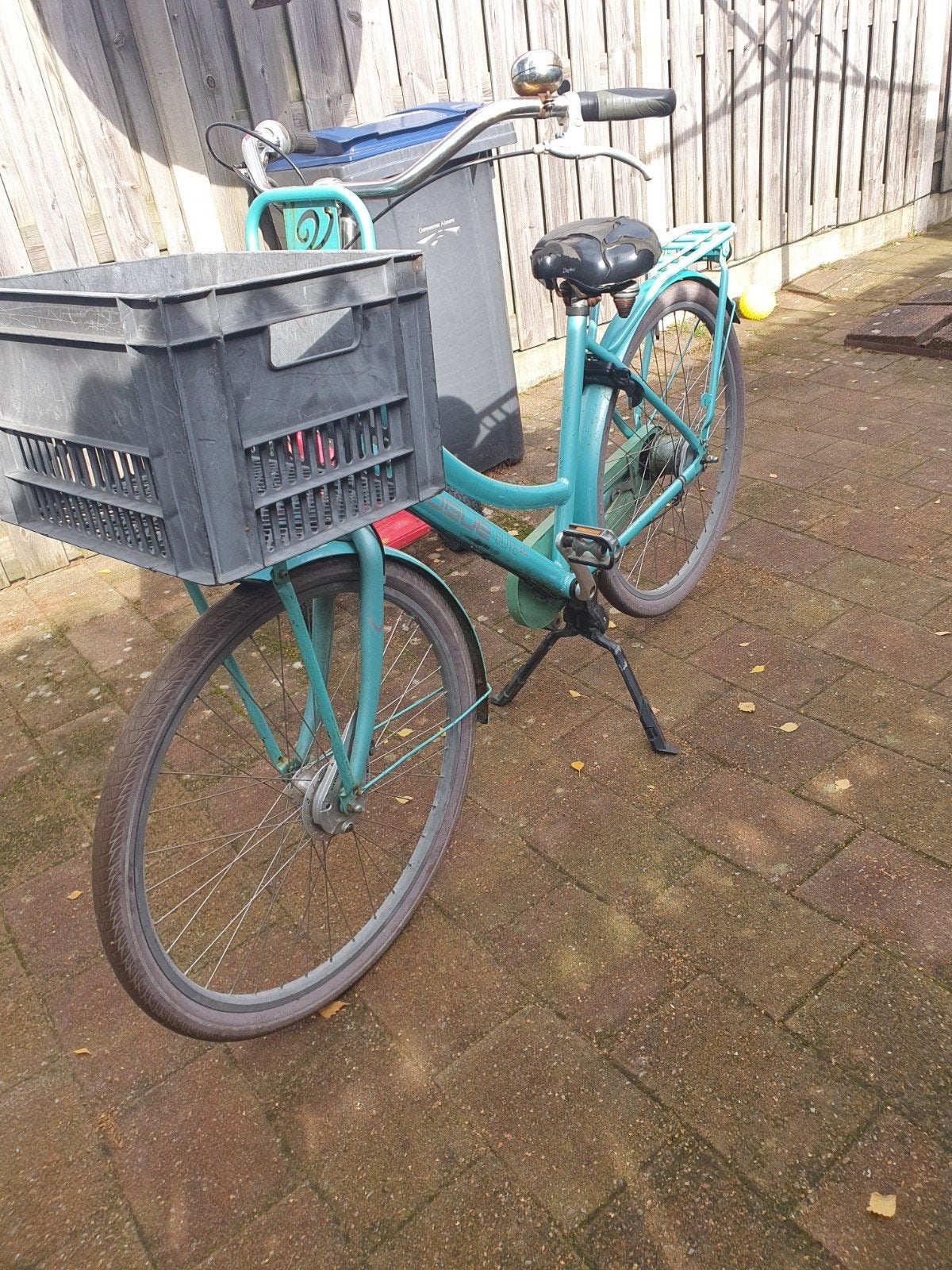 Vogue Elite Damesfiets - Turquoise met Voordrager, Fietsen en Brommers, Trommelrem, Ophalen, Overige merken, 53 tot 56 cm