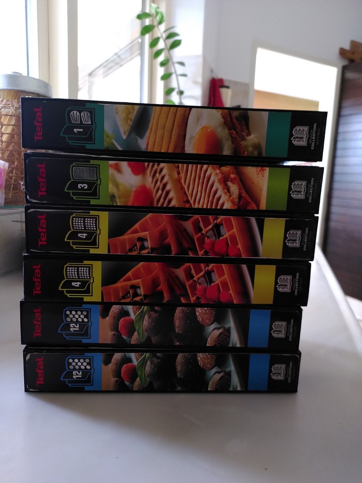 Tefal snack collection grilplaten., Ophalen of Verzenden, Uitneembare platen, Gebruikt