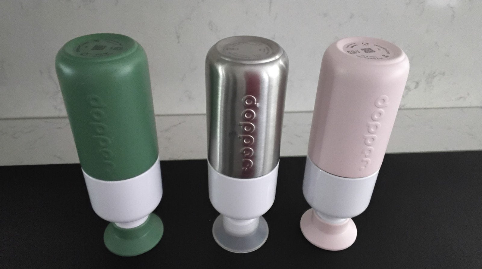 3 Dopper RVS flessen voor warme of koude dranken nieuw, Overige typen, Nieuw, Ophalen of Verzenden, Metaal