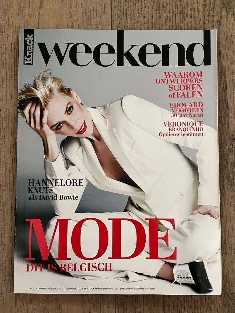 HANNELORE KNUTS - Weekend Knack * DAVID BOWIE * 2013 * NIEUW, Ophalen of Verzenden, Nieuw, Glossy