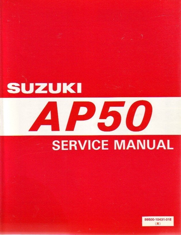 Suzuki AP50 service manual (4618z) bromfiets scooter, Verzenden, Zo goed als nieuw