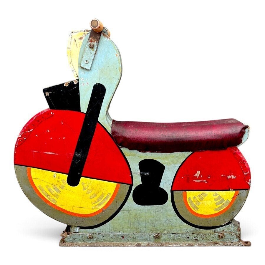 Houten kermis motorfiets, Ophalen of Verzenden