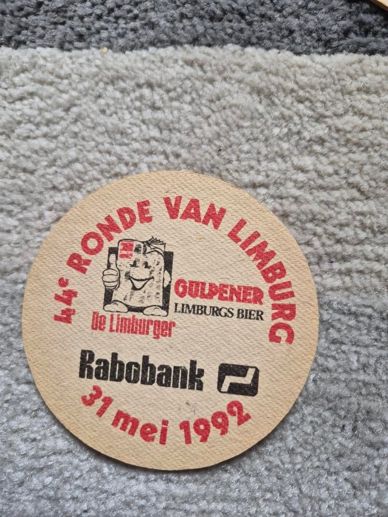 Gulpener Bierbrouwerij Bierviltje - 44e Ronde van 9, Ophalen of Verzenden