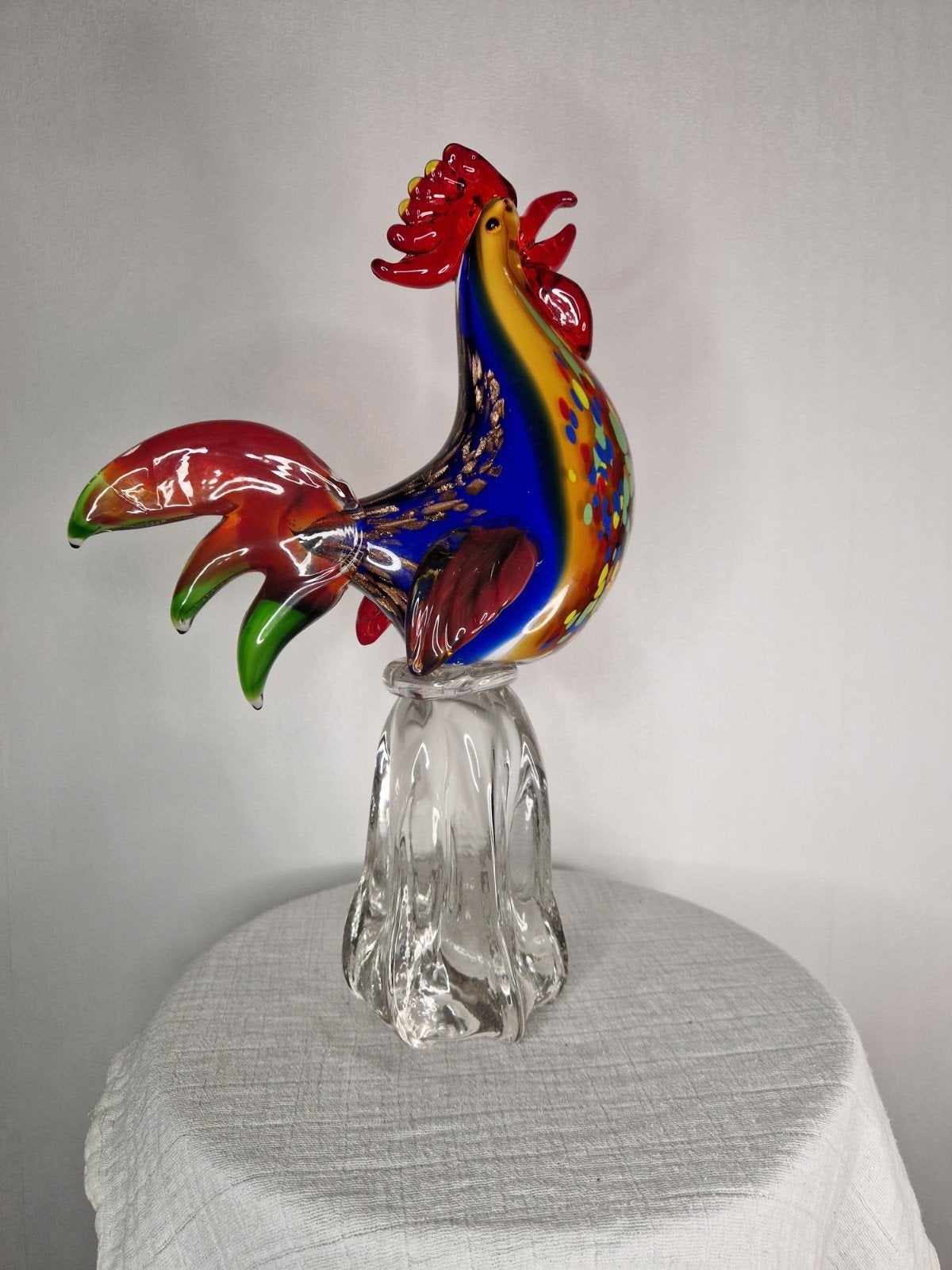 glazen haan in Murano-stijl, Ophalen