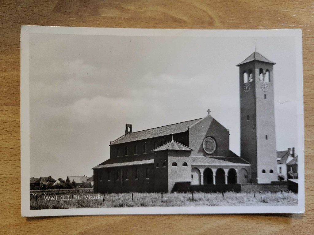 ansicht WELL Kerk, Ophalen of Verzenden, Voor 1920, Limburg