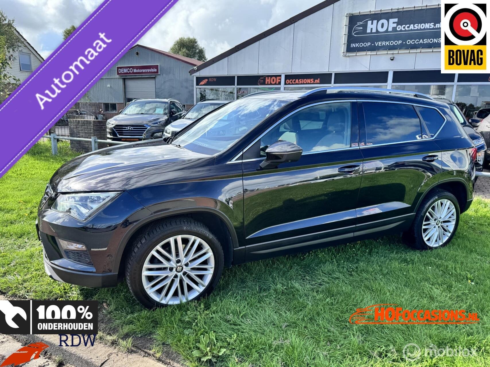 Seat Ateca 1.5 TSI Xcellence AUTOMAAT / CARPLAY / DRE BEATS, Auto's, Dealer onderhouden, 15 km/l, Zwart, 4 cilinders