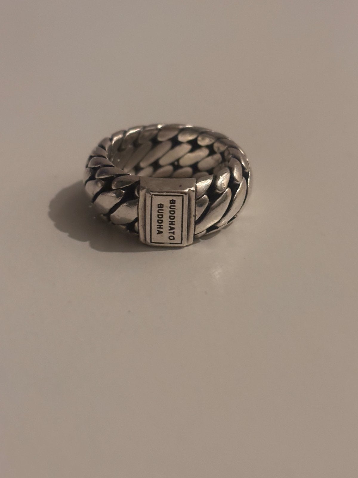 Buddha to Buddha ring 925 zilver maat 17, Ophalen of Verzenden, Zo goed als nieuw, 17 tot 18, Dame of Heer