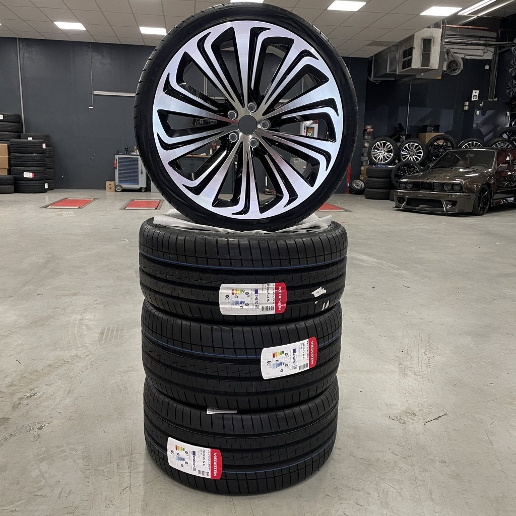 24" Velgen Bentley Bentayga Rims 5x130 + Zomerbanden, Niet ingevuld, Velg(en), Niet ingevuld, Nieuw