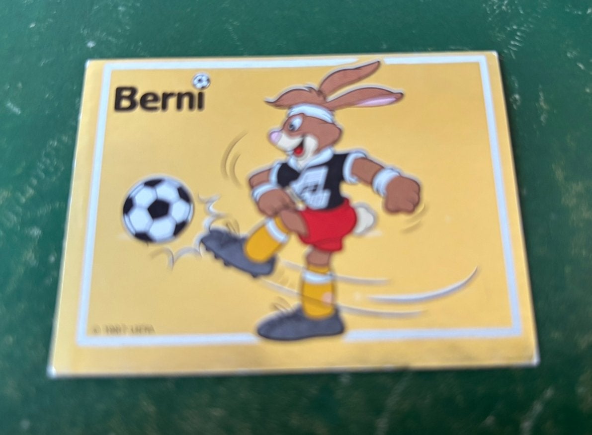 Panini plaatje Berni EK 88 #38, Verzamelen, Sportartikelen en Voetbal, Ophalen of Verzenden, Zo goed als nieuw