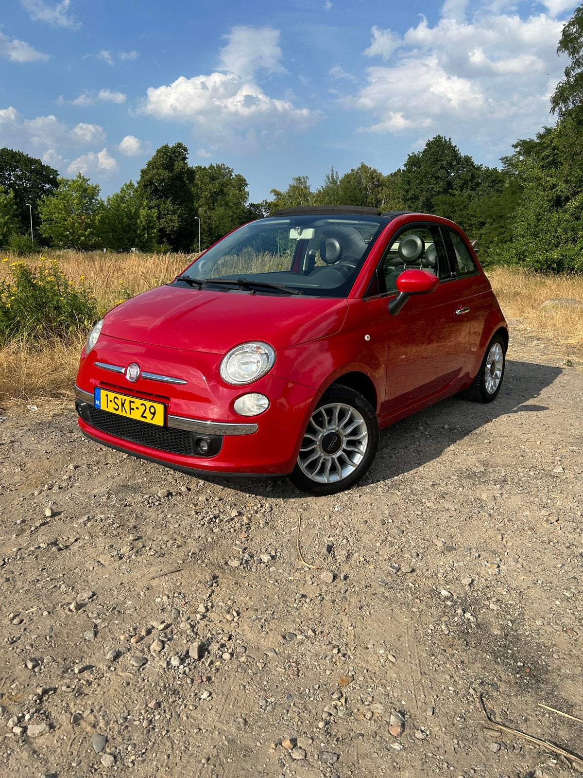 Fiat 500 Cabrio 1.2, Voorwielaandrijving, 4 cilinders, Cabriolet, Leder en Stof