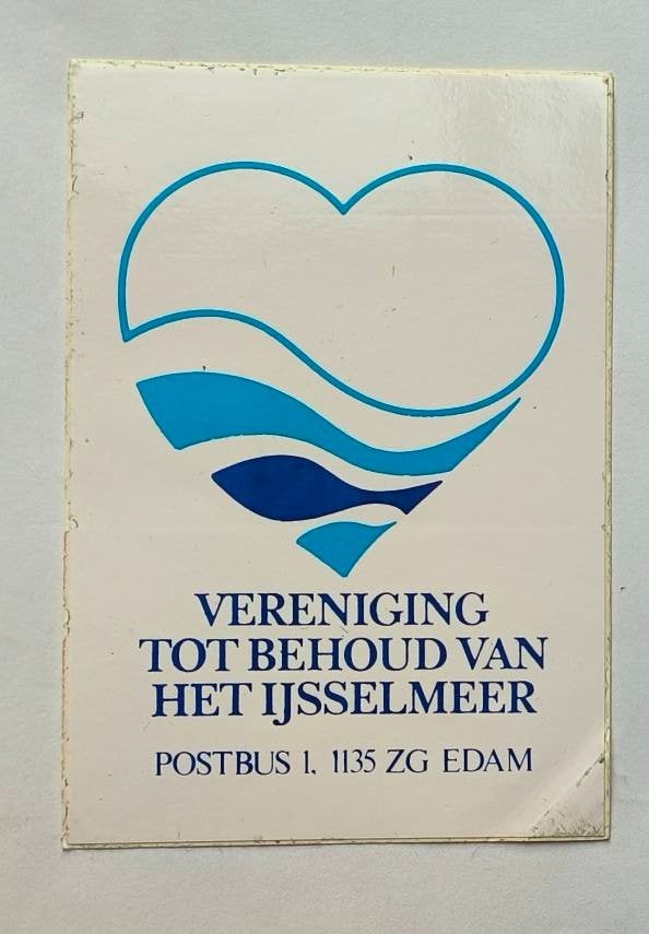 Sticker Vereniging tot behoud van het IJsselmeer, Ophalen of Verzenden, Zo goed als nieuw, Dier en Natuur
