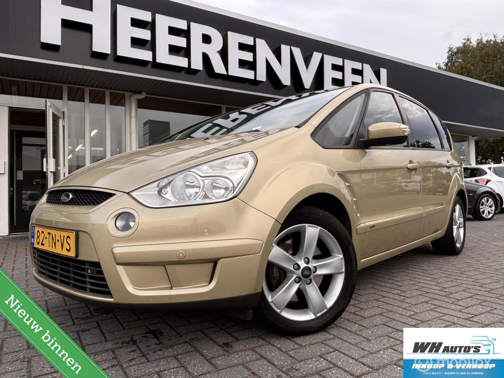Ford S-Max 2.5 Turbo Titanium 5 cilinder, Auto's, Voorwielaandrijving, Gebruikt, 1581 kg, 2521 cc
