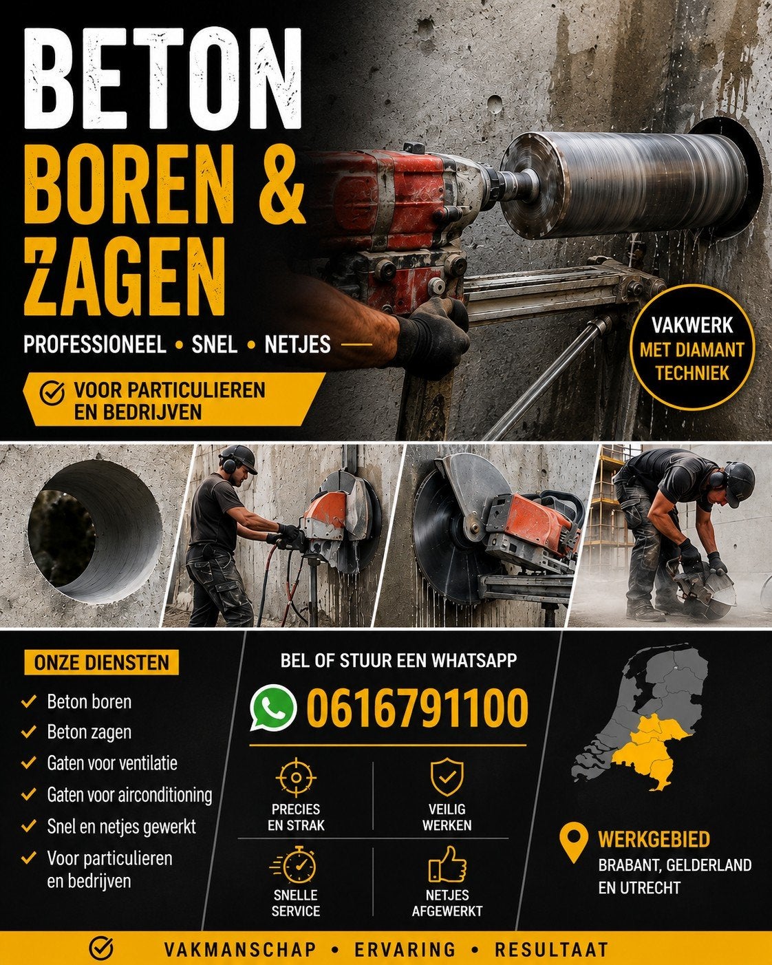 Sloopwerk – Beton zagen & boren – Snel en professioneel