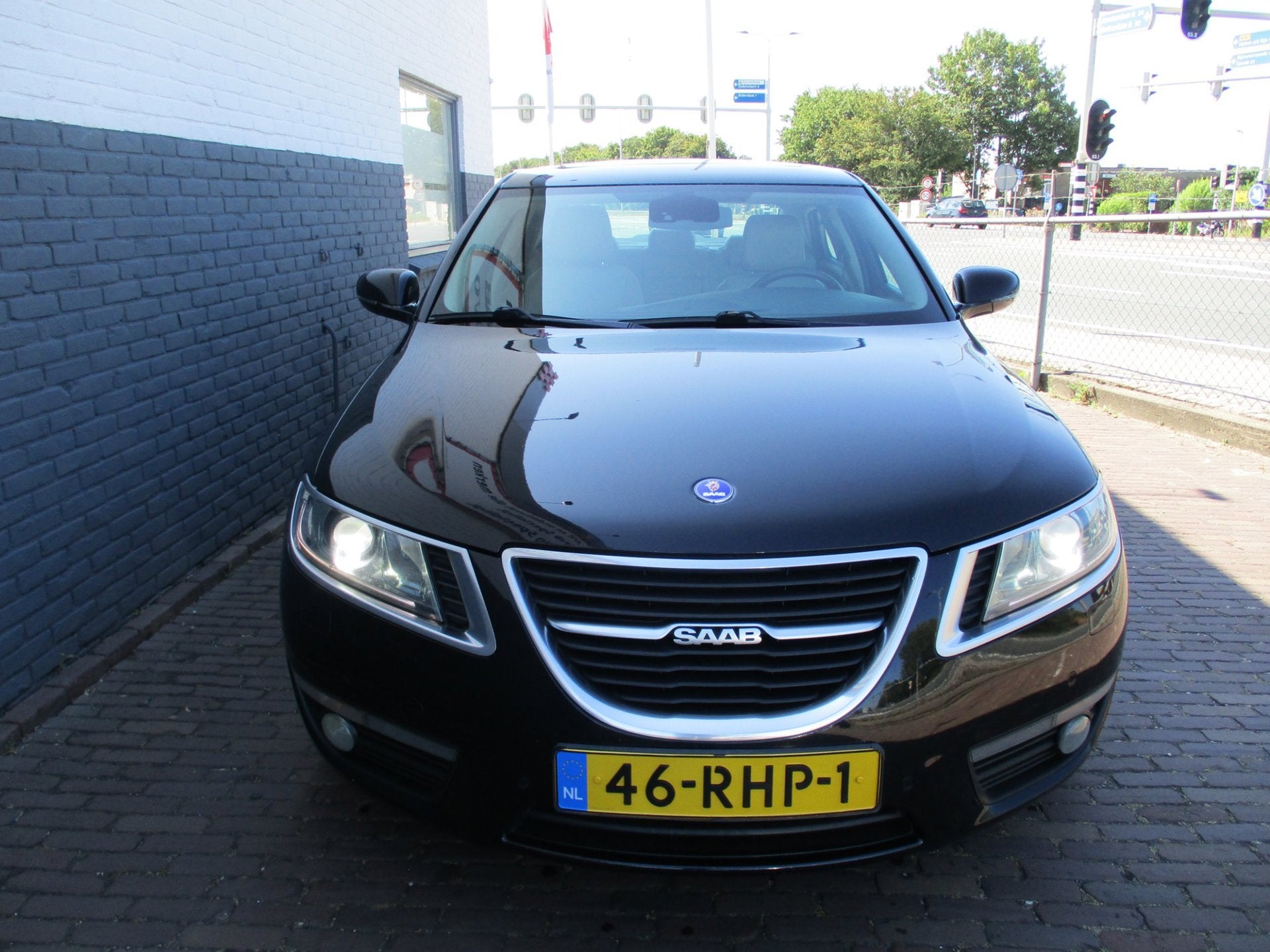 Saab 9-5 2.0T Vector, Auto's, Voorwielaandrijving, 4 cilinders, Leder en Stof, Zwart