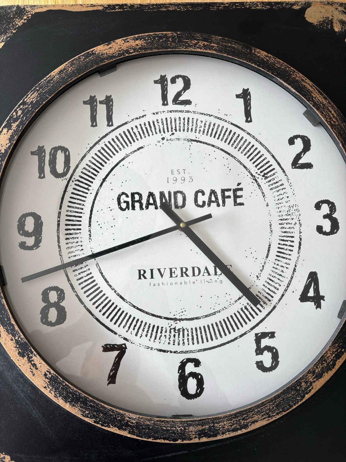 Riverdale Grand Café Wandklok - Vintage Stijl, Ophalen, Wandklok, Vintage, Analoog
