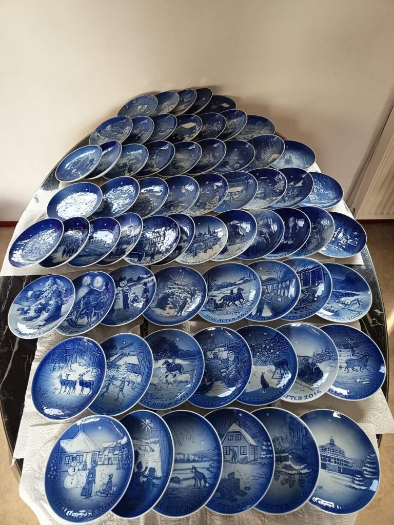 Bing & Grøndalh blauwe porseleinen bordjes in nieuw staat, Ophalen, Nieuw, Porselein, Bord of Schaal