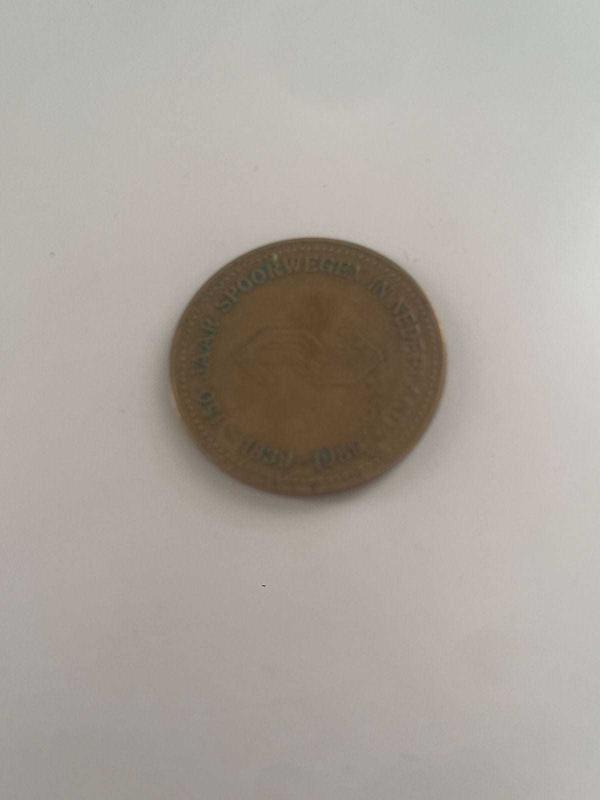 Herdenkingsmunt 150 Jaar Spoorwegen Nederland 1839- 1989, Verzamelen, Ophalen of Verzenden, Gebruikt, Trein, Overige typen