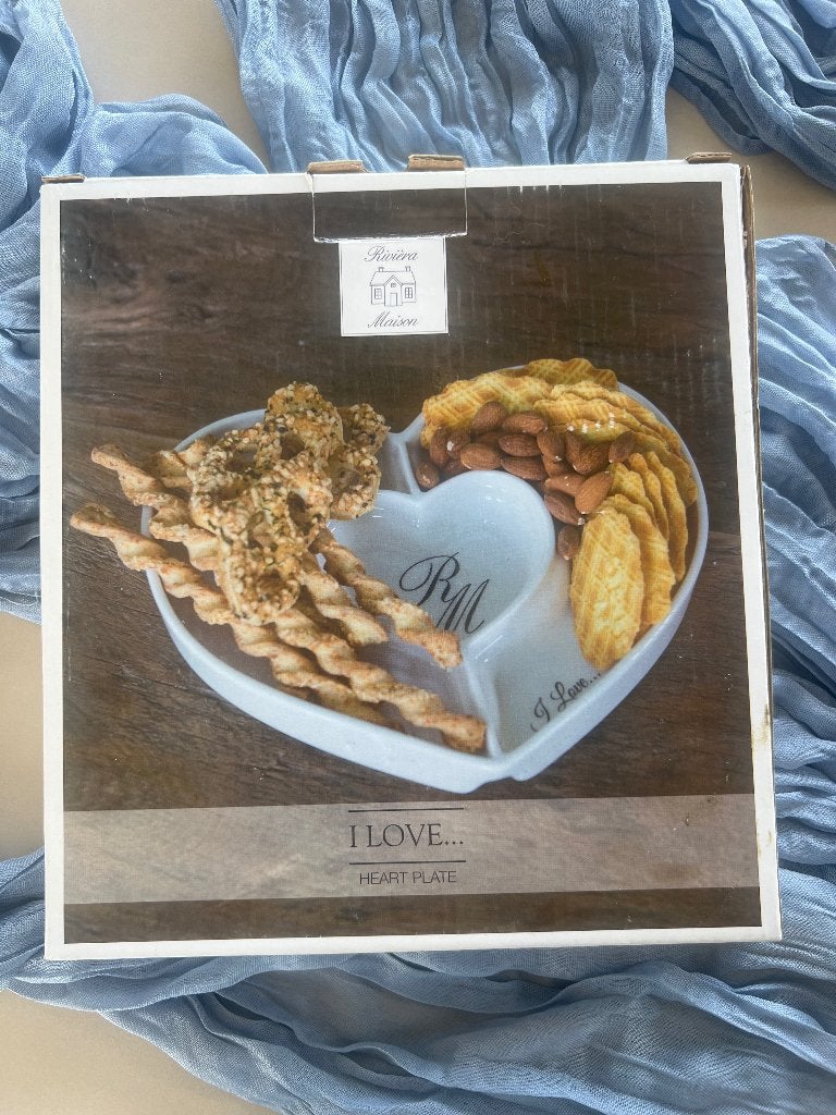 Rivièra Maison heart Plate, Huis en Inrichting, Keuken | Servies, Ophalen, Nieuw, Overige materialen, Overige stijlen