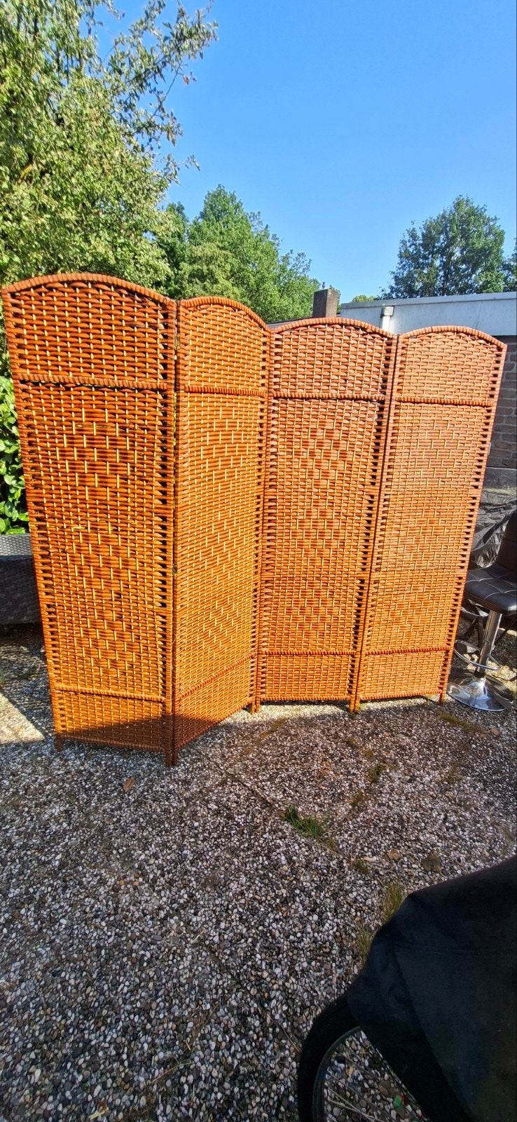 Mooie rieten kamerschermen, set van 2, Huis en Inrichting, Woonaccessoires | Kamerschermen, Gebruikt, Ophalen of Verzenden