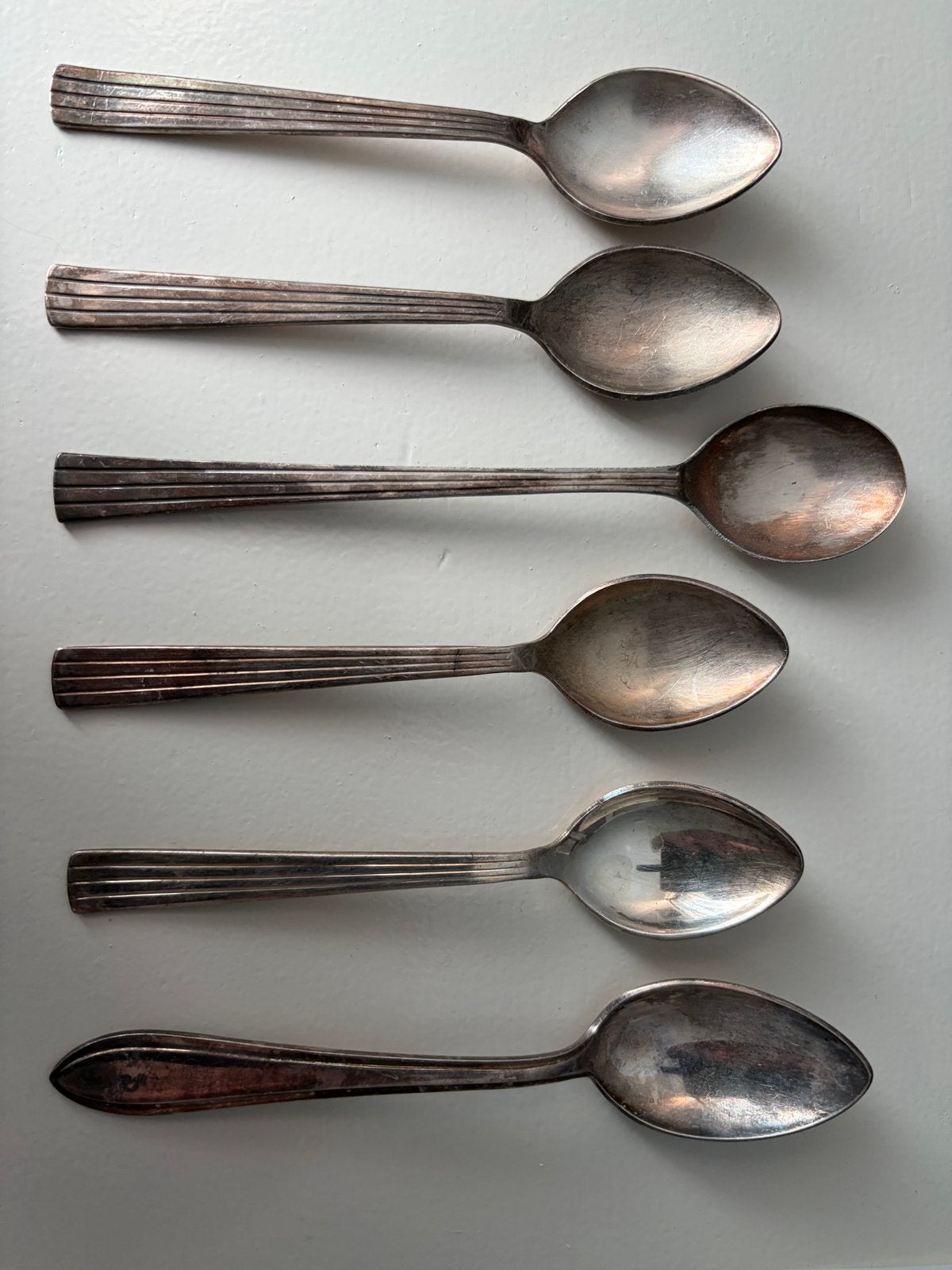 Set van 6 vintage verzilverde lepels, Verzenden