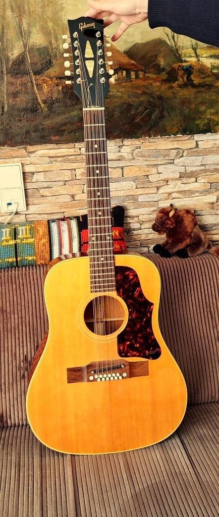 12 Snarige Gibson B45/12 N gitaar., Muziek en Instrumenten, Snaarinstrumenten | Gitaren | Akoestisch, Ophalen, Zo goed als nieuw