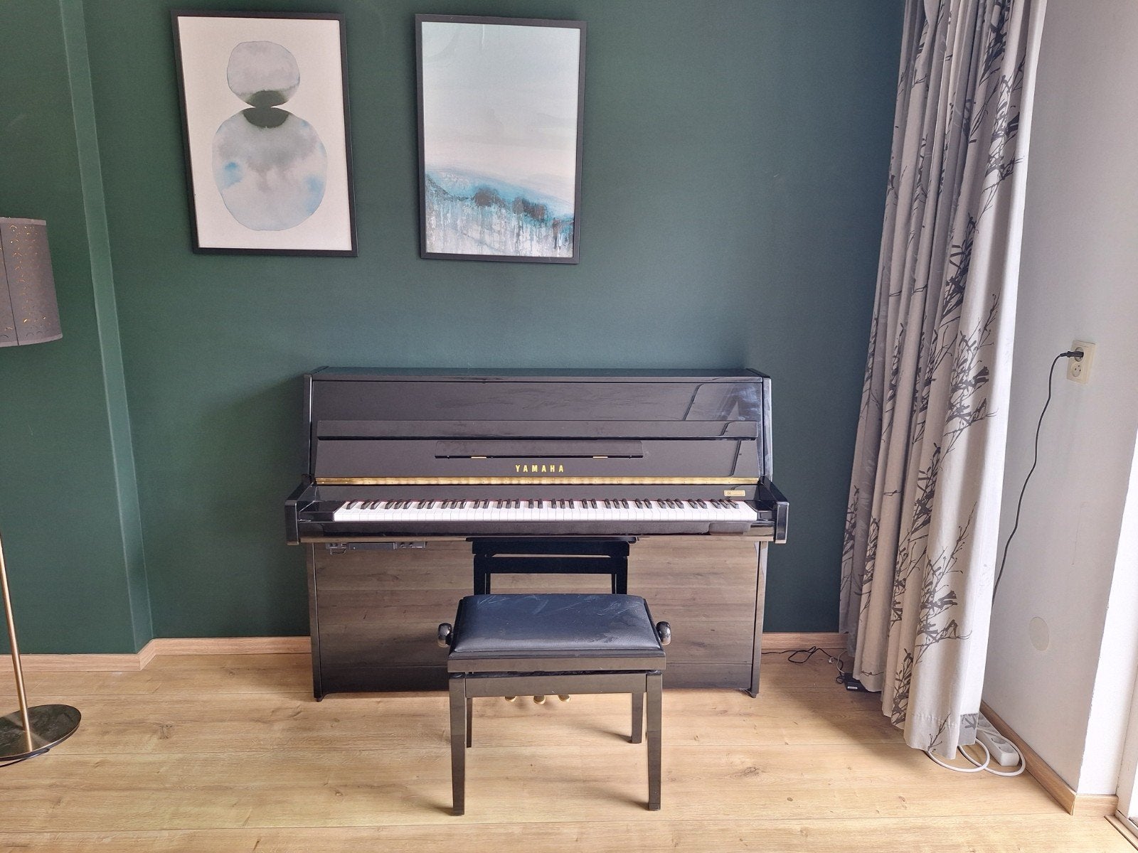 Yamaha B1 TransAcoustische Piano TC3 - Nieuwstaat, Ophalen of Verzenden, Zo goed als nieuw, Zwart