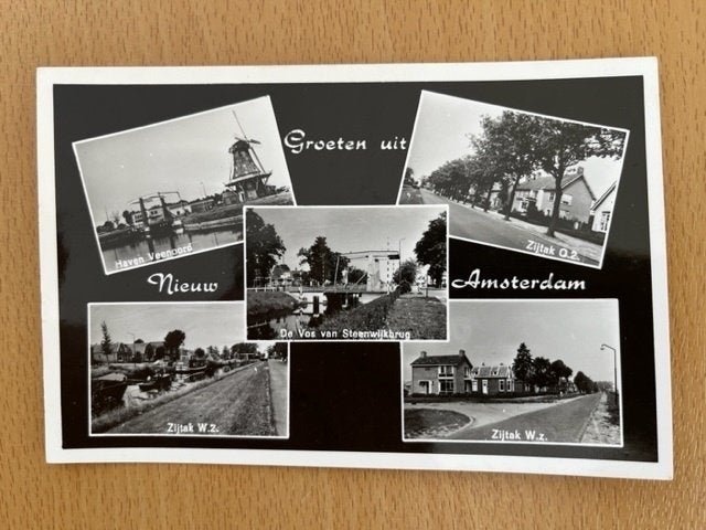 Nieuw-Amsterdam - oa Haven Veenoord, Zijtak, Brug, Verzenden, 1980 tot heden, Ongelopen, Drenthe