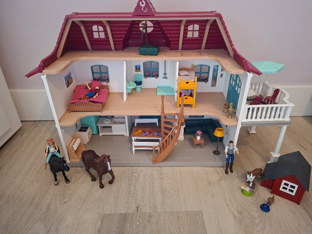Schleich horse club landhuis met stal, Ophalen of Verzenden, Zo goed als nieuw, Jongen of Meisje