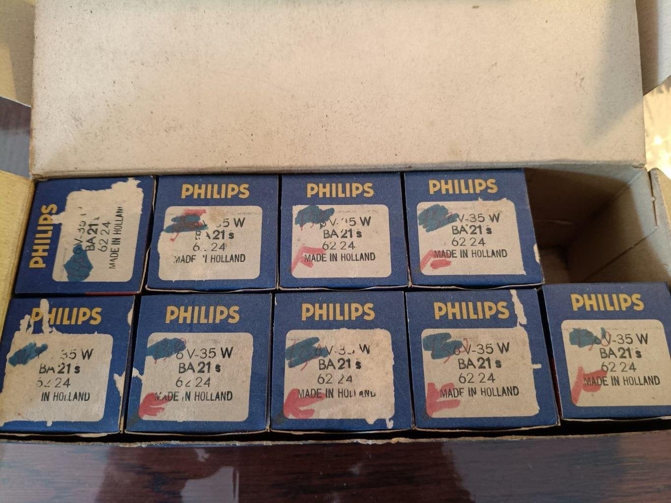 Philips NOS Marchal-fitting 6 Volt partij, Auto-onderdelen, Ophalen of Verzenden, Nieuw, Overige automerken