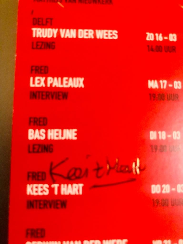 Gesigneert door Kees 't Hart, Bladwijzer boekenweek 2025, Ophalen of Verzenden, Nieuw, Overige onderwerpen