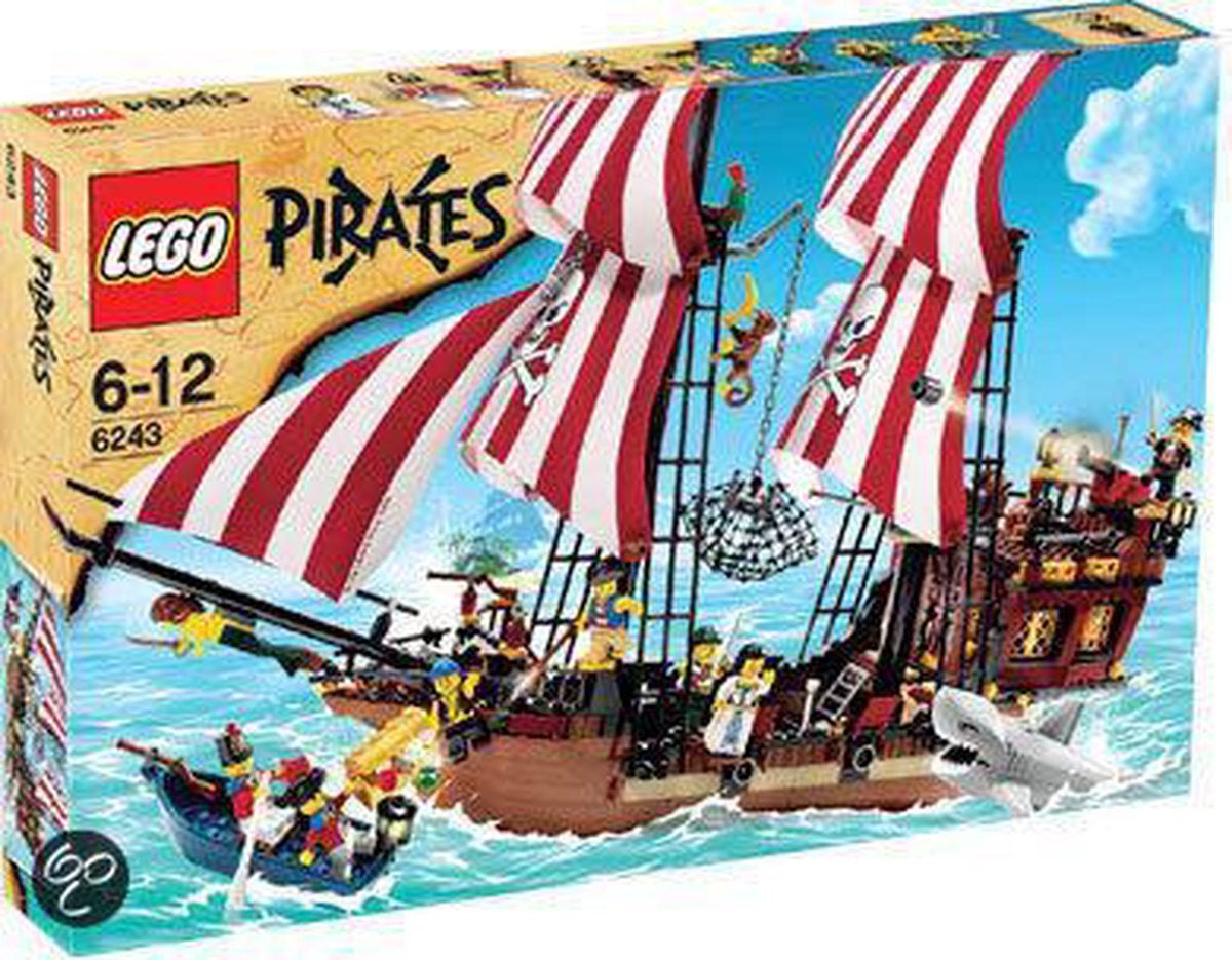 Lego piraten 6240, 6241, 6242 en 6243 90/95% compleet, Kinderen en Baby's, Speelgoed | Duplo en Lego, Ophalen, Gebruikt, Lego