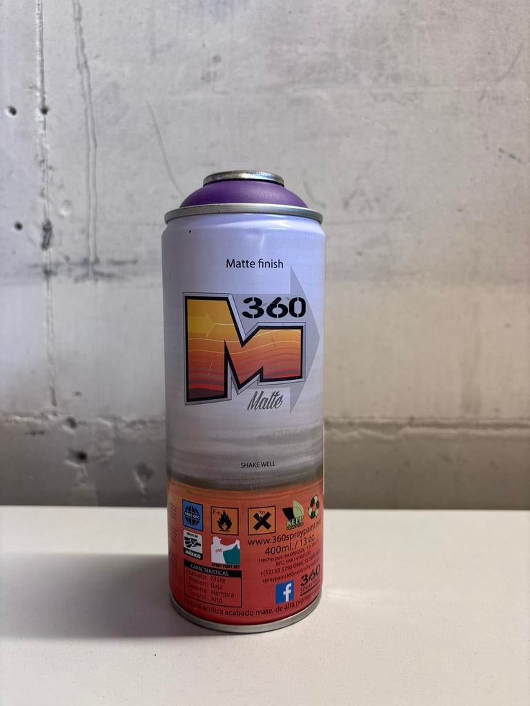 Spuitbus 360 Spraypaint paars graffiti, Ophalen of Verzenden, Nieuw