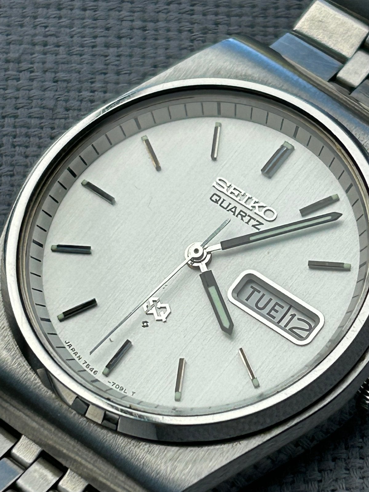 Te koop seiko SQ caliber 7546 1978, Verzenden, Staal, Seiko, 1960 of later