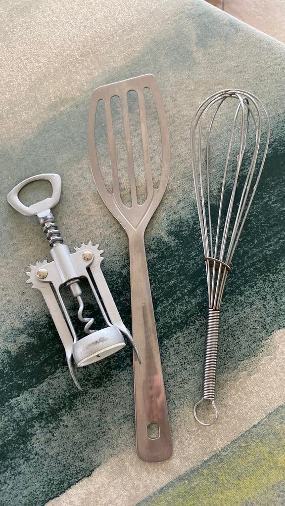 Keuken spulletjes, Ophalen, Rvs of Chroom