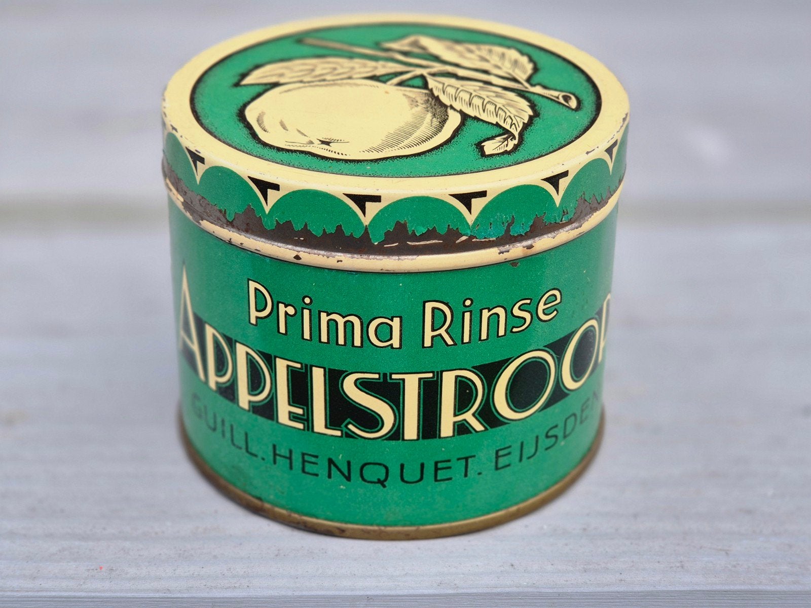 Prima Rinsche Appelstroop blik Eijsden, Verzamelen, Blikken, Ophalen of Verzenden, Gebruikt, Overige