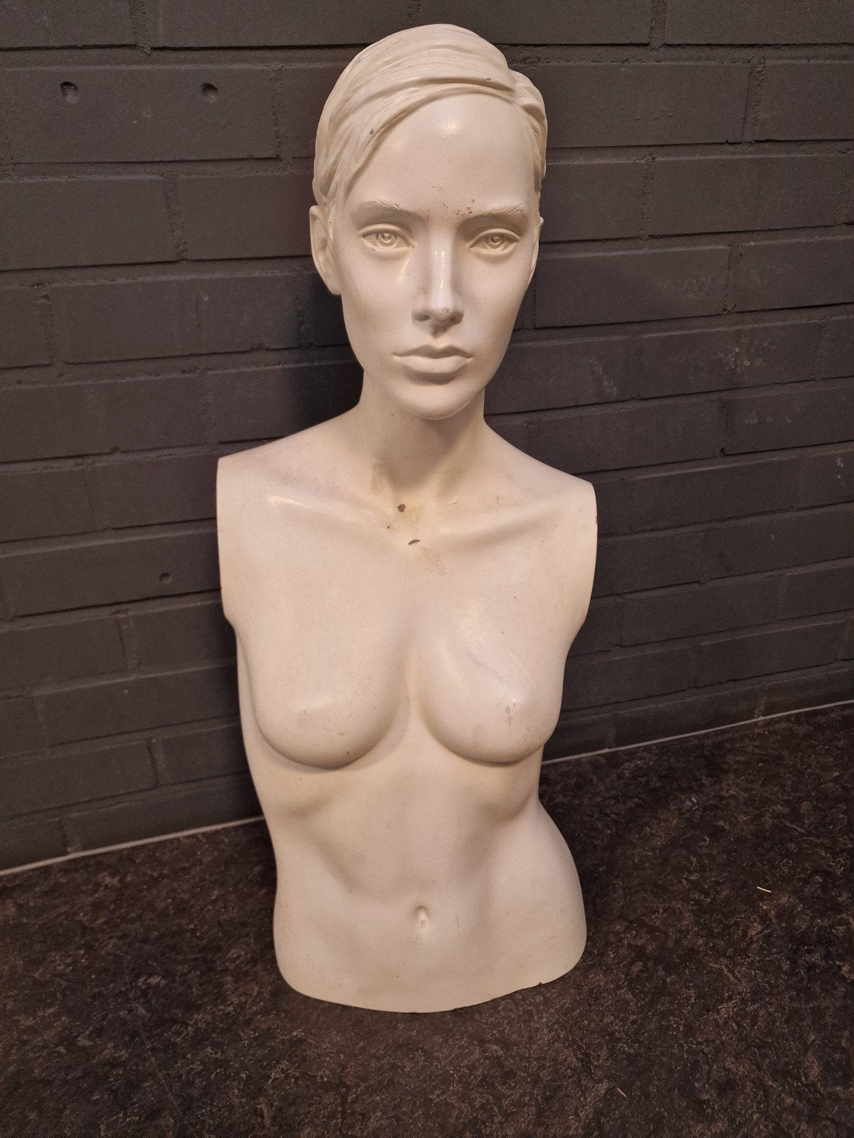 Vintage Vrouwelijke Mannequin Buste - Etalagepop, Ophalen of Verzenden