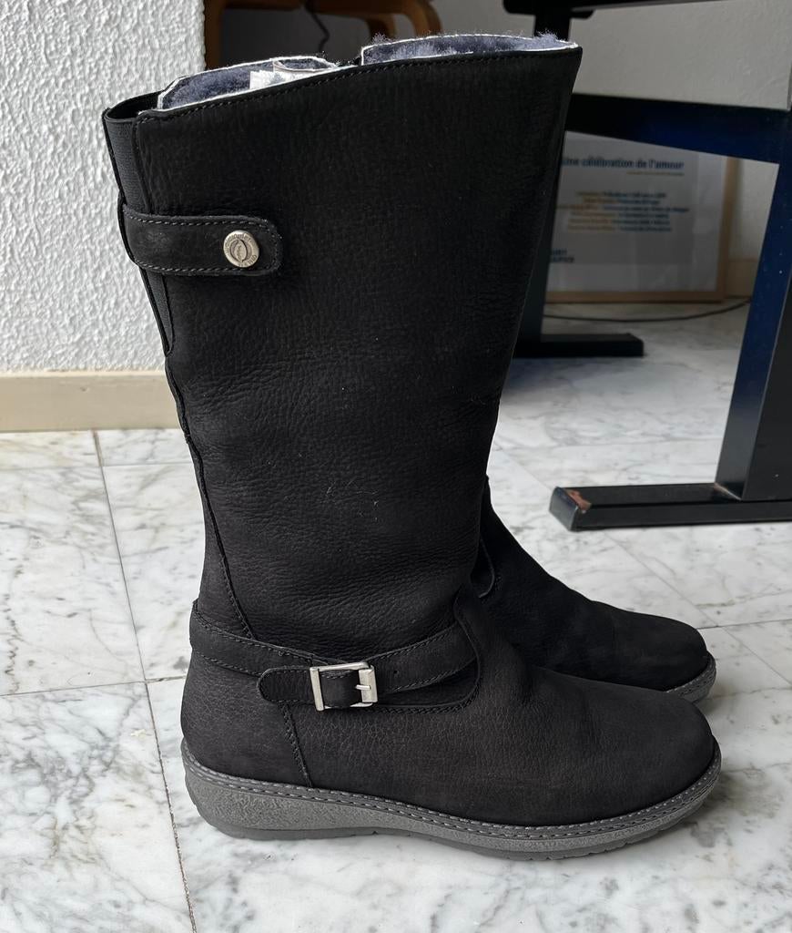 Nieuwe laarzen Waldläufer 39 breedte H, Kleding | Dames, Schoenen, Hoge laarzen, Zwart, Nieuw, Ophalen of Verzenden