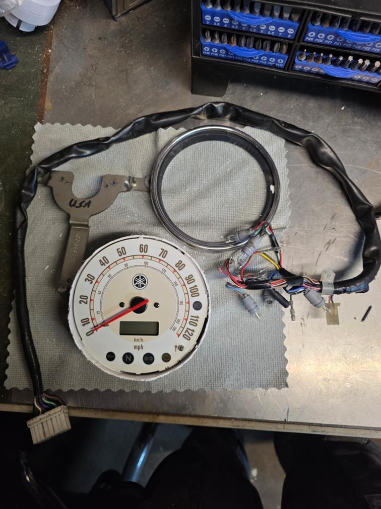 Yamaha dragstar 1100 km teller snelheidsmeter, Ophalen of Verzenden, Gebruikt