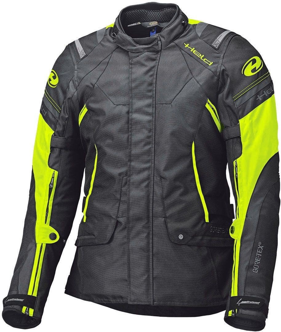 Held Zero Motorjas Textiel Zwart  Fluor Geel, Ophalen of Verzenden, Tweedehands, Jas | textiel