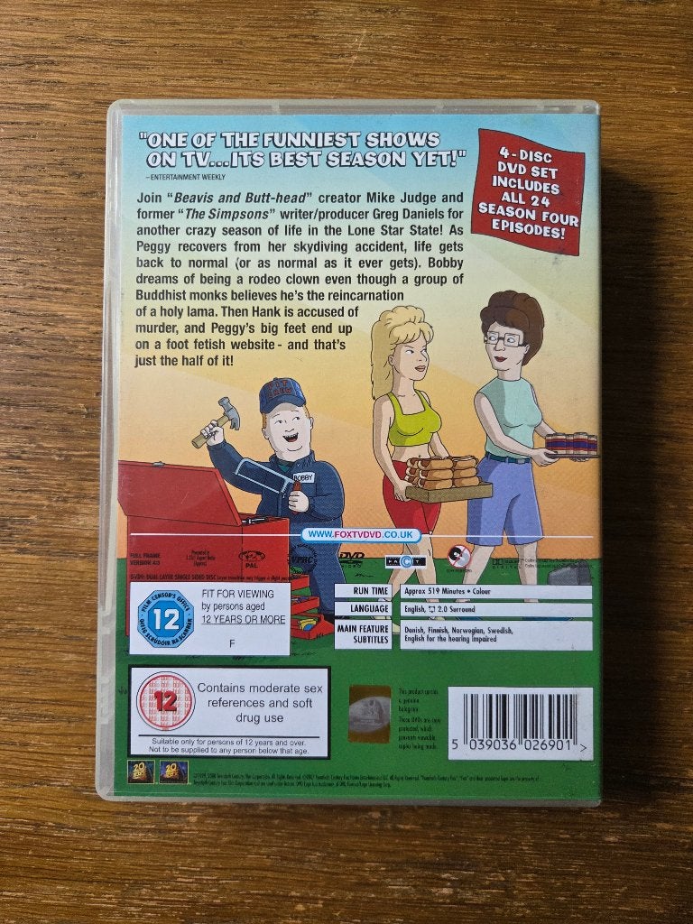 King of the Hill - Season 4 DVD Boxset (4 Discs), Engels, Vanaf 16 jaar, Engels, Seizoen 4