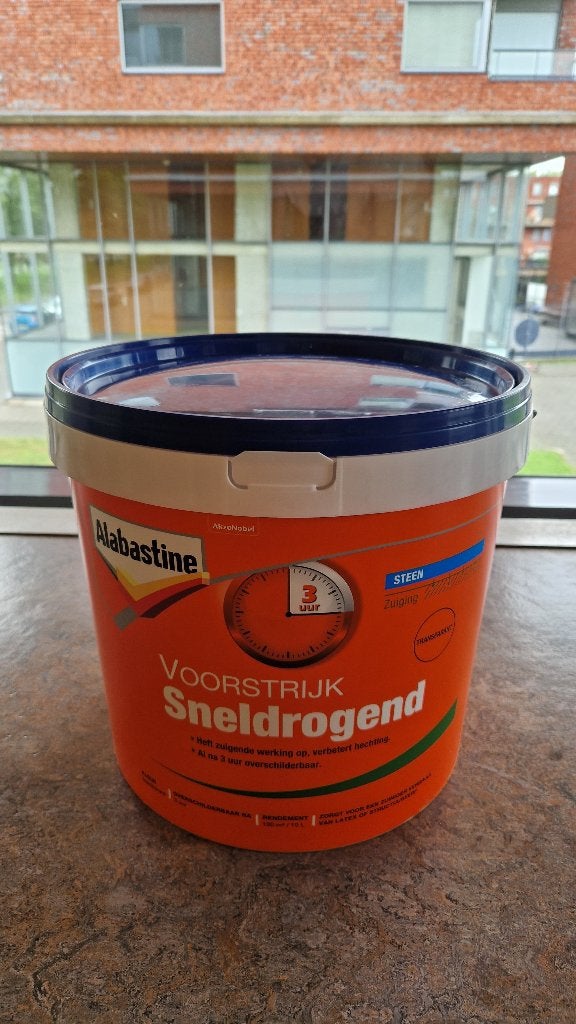 Voorstrijk Albastine 10L en 5 L (ongeopend!), Ophalen, Overige kleuren, Nieuw, Verf