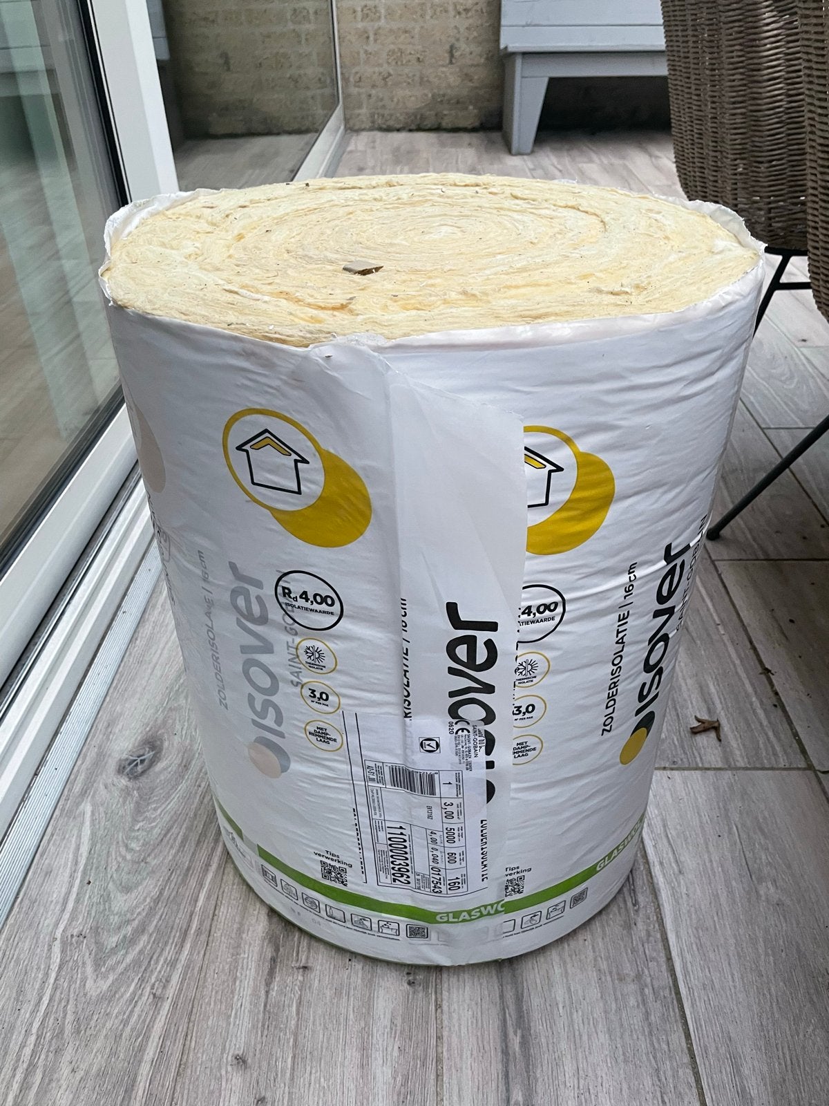 Isover Zolderisolatie Glaswol Rol - nieuw in verpakking, Doe-het-zelf en Verbouw, 12 cm of meer, Nieuw, Minder dan 5 m², Glaswol