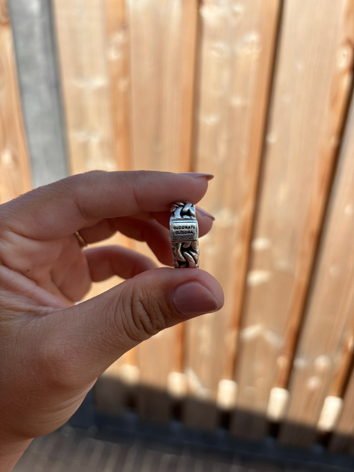 Buddha to Buddha ring maat 16, Ophalen of Verzenden, Dame of Heer, Zilver, Kleiner dan 17