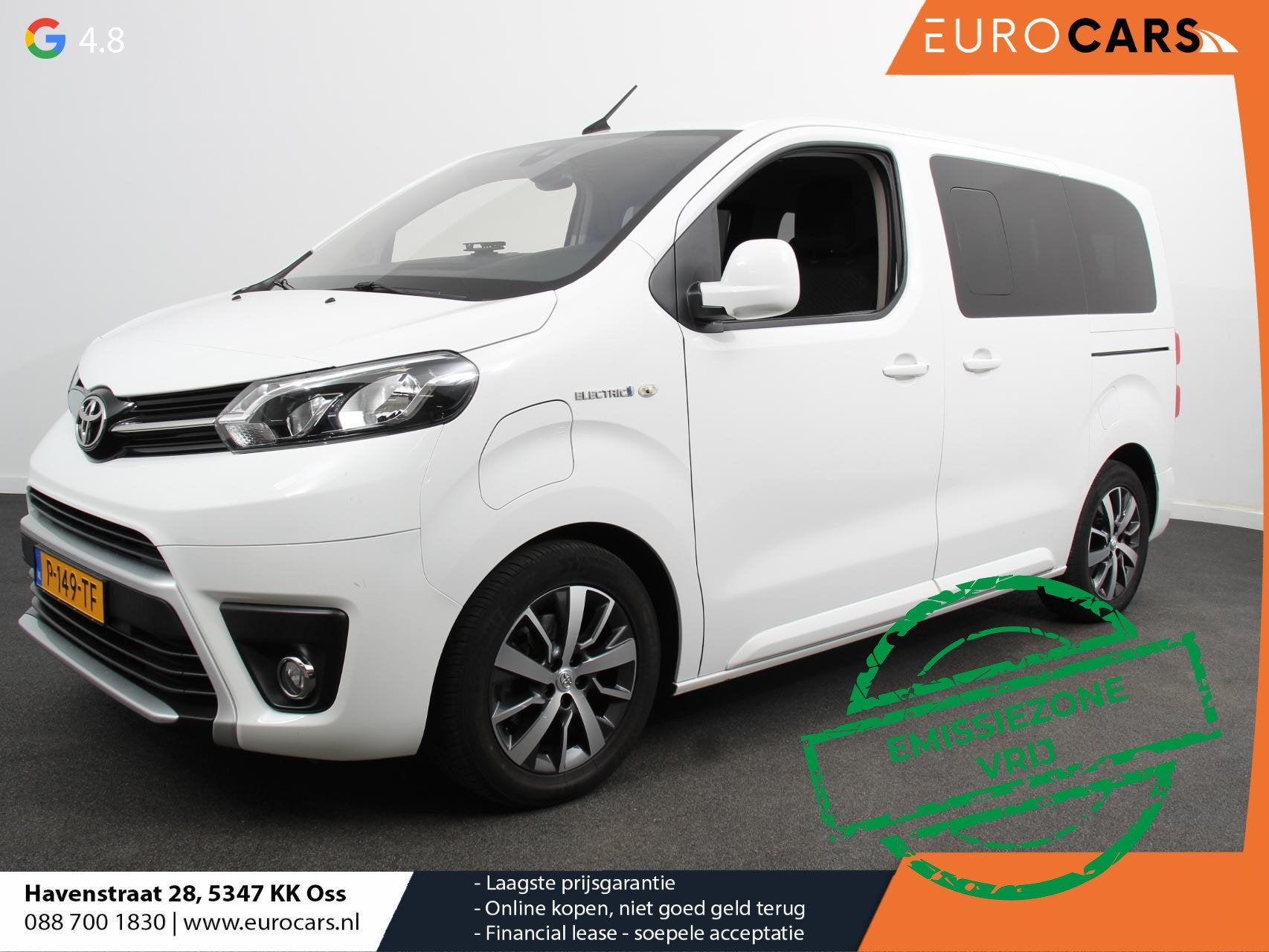 Toyota PROACE Electric Verso Luxury L2 8persoons PERSONENBUS, Auto's, Gebruikt, 8 stoelen, ProAce, 230 km