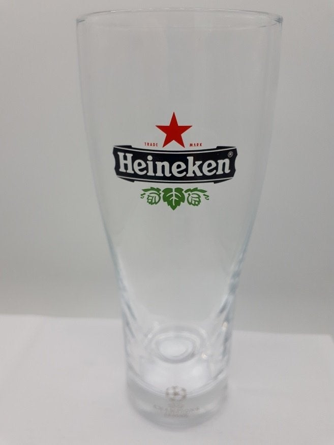 Heineken Bierglas Ellipse 0,25L Champions League, Ophalen of Verzenden, Zo goed als nieuw, Glas of Glazen, Heineken